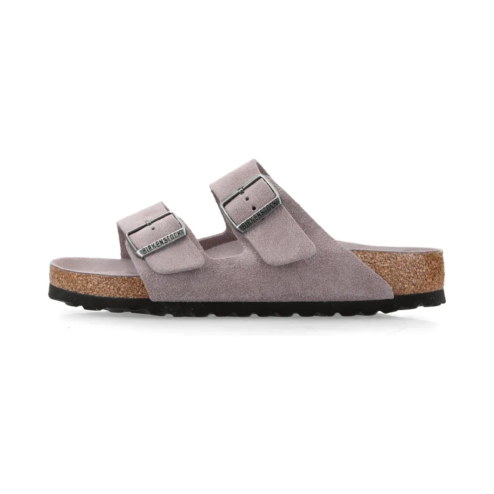 Birkenstock Arizona Soft Footbed Suede Leather Faded Purple Tonal