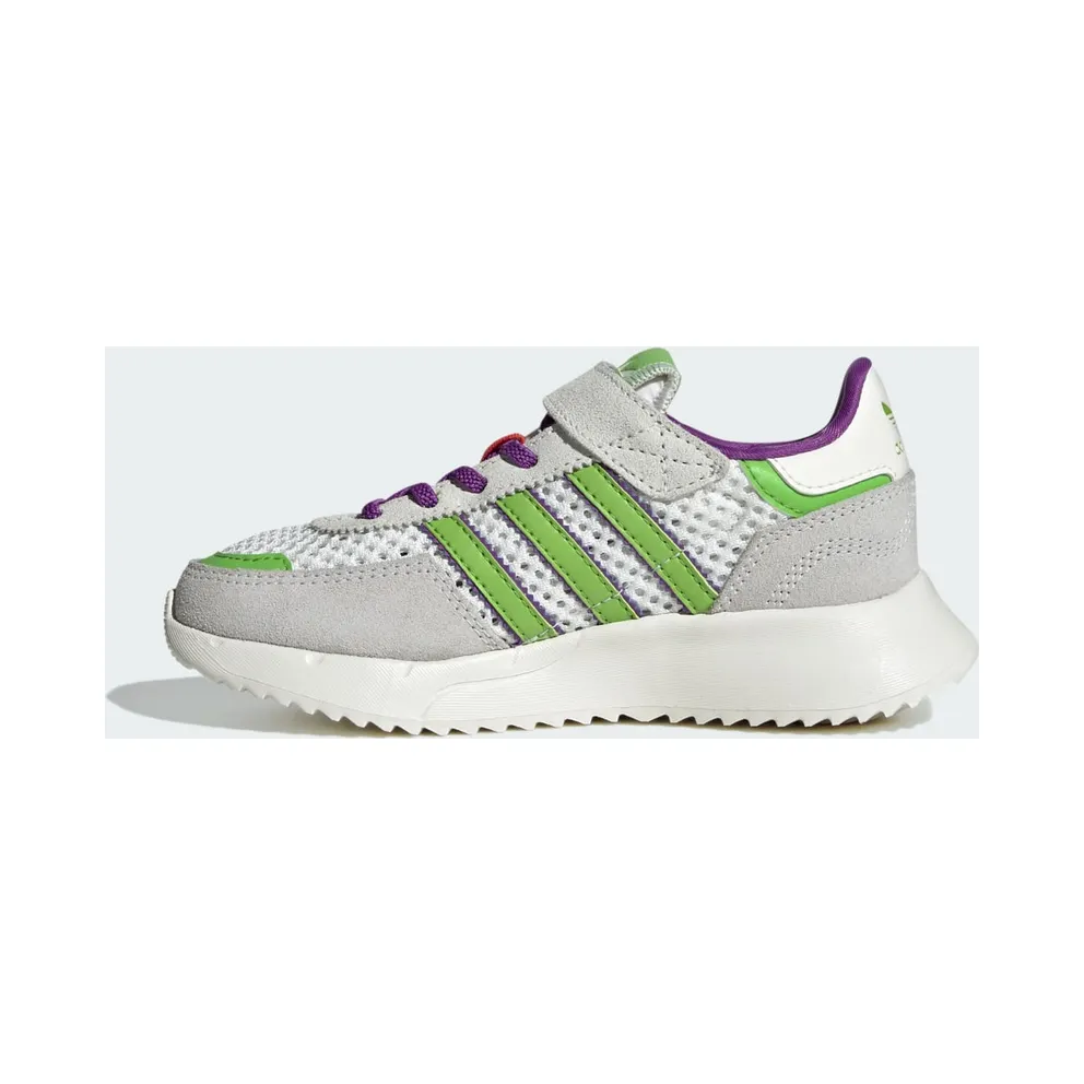 Adidas RETROPY F2 CF EL C Core White / Semi Solar Green / Active Purple (JR7997)
