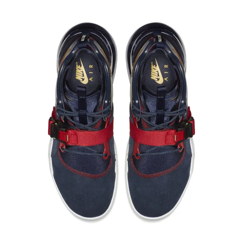Nike Air Force 270 Olympic Obsidian/Metallic Gold-Gym Red-White (AH6772-400)