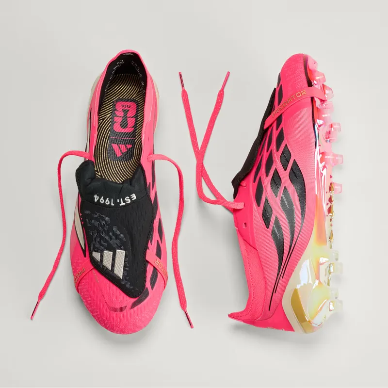 Adidas Predator Elite Fold-Over Tongue AG Football Boots, Pink (HP9971)