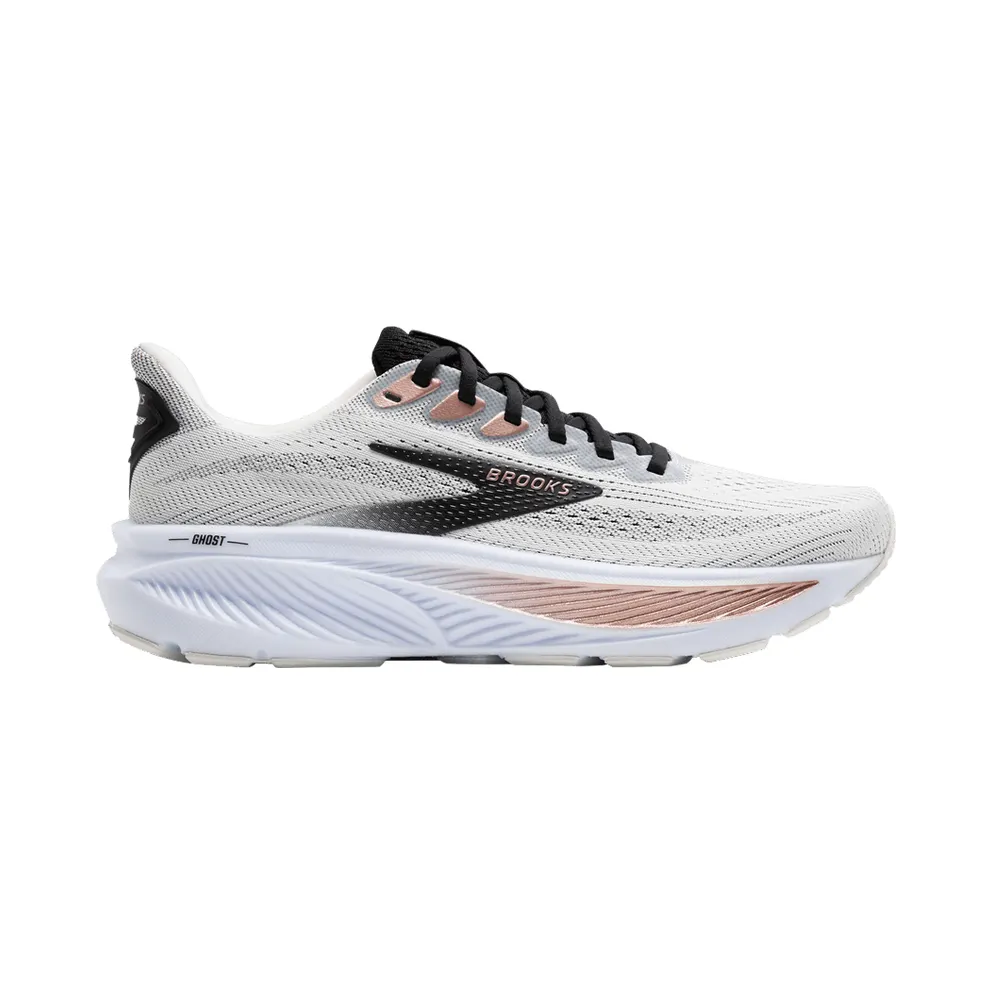 Brooks Ghost White / Black / Rose Gold (120431-1B-105)