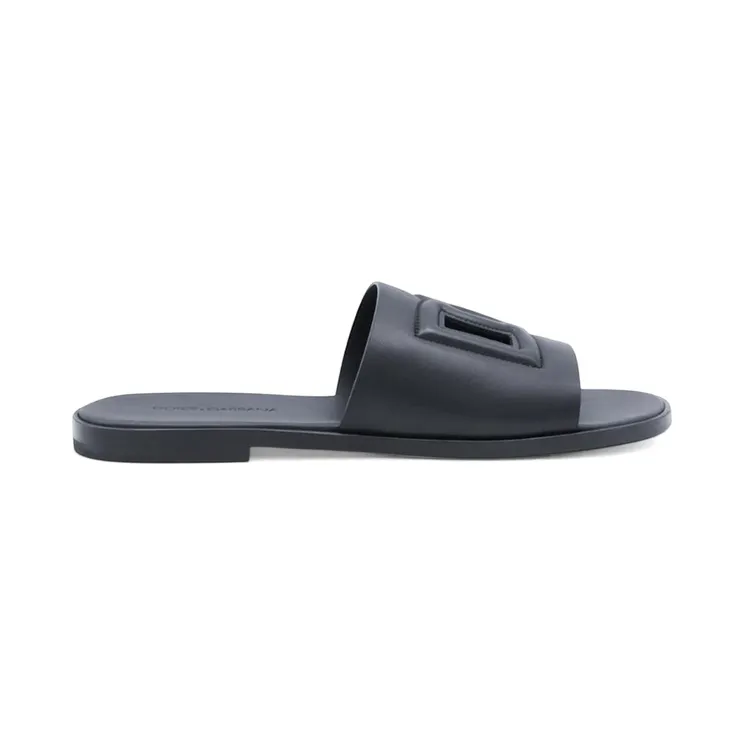 Dolce & Gabbana DG Logo Slippers Black (A80397 A0363 80999)