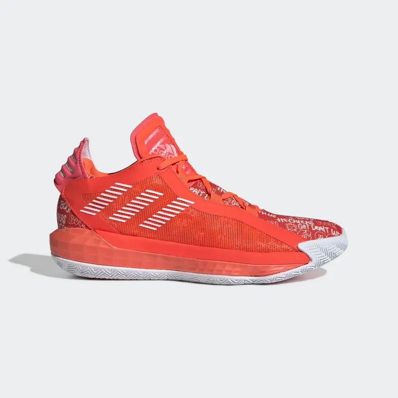 adidas Dame 6 Solar Red White Solar Red/Cloud White/Solar Red (FU6808)