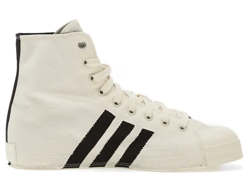 Sneakers Y-3 Nizza Hi Off White/ Off White/ Black (KI0855)