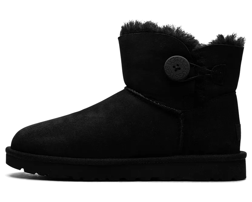 Ugg Mini Bailey Button Boot “Black” (1016422-BLK)