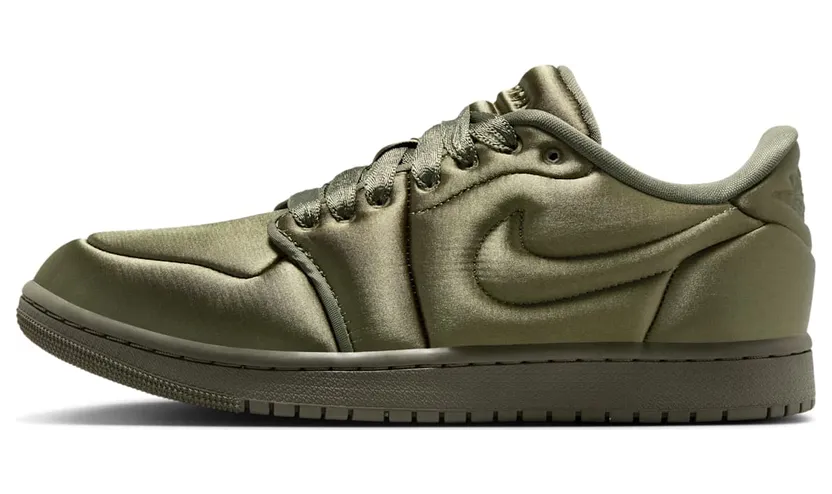 Jordan 1 Low Method of Make Satin “Medium Olive” (HF3969-201)