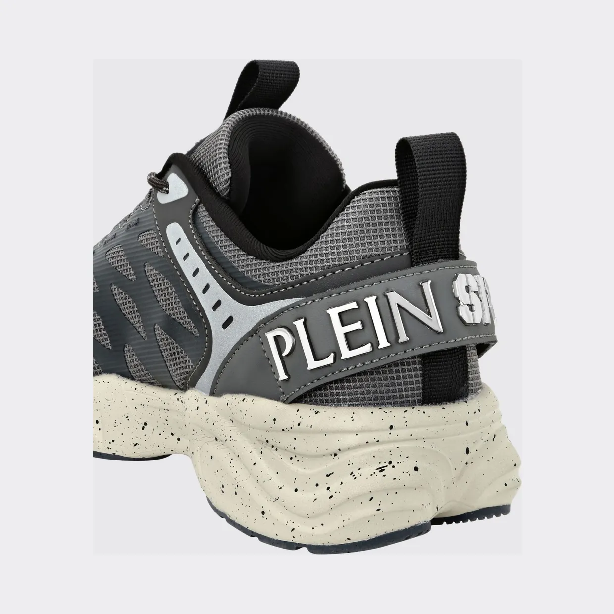 Plein Sport Venom Striker Gen. X.05 Low-Top Sneakers in Mesh with Rear Logo Grey (SAESUSC0740STE003N1072) (3)