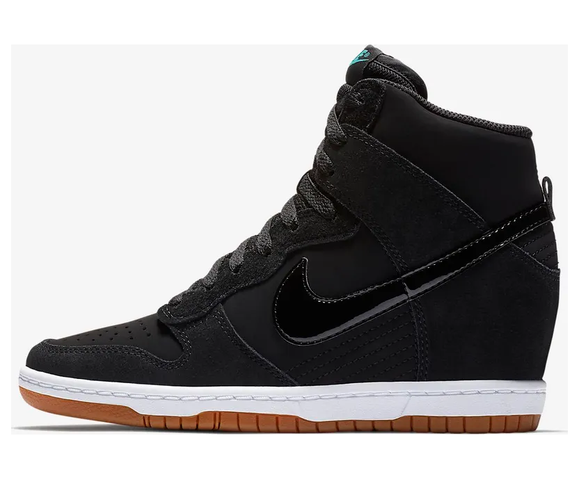 Nike Dunk Sky Hi Black Gum (W) “Black / Sail / Gum Medium Brown” (644877-011)