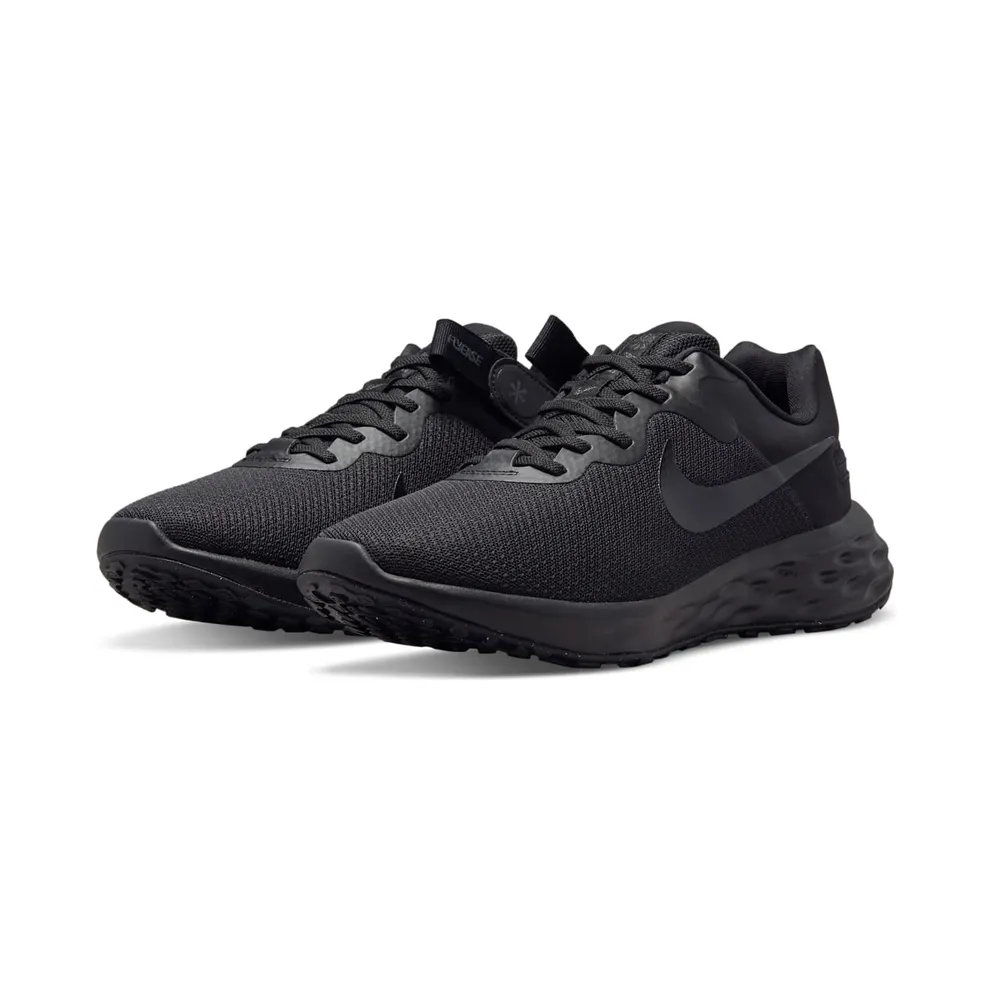 Nike Revolution 6 FlyEase Next Nature Easy On/Off Road Running Black 50% Sustainable Materials (DC8992-001)