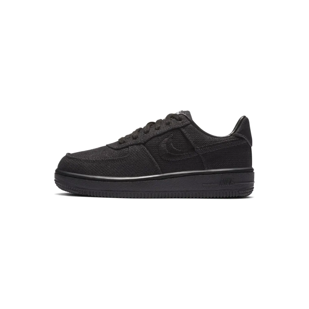 Nike Air Force 1 Low Stussy Black (PS) Black/Black/Black (DD1578-001)