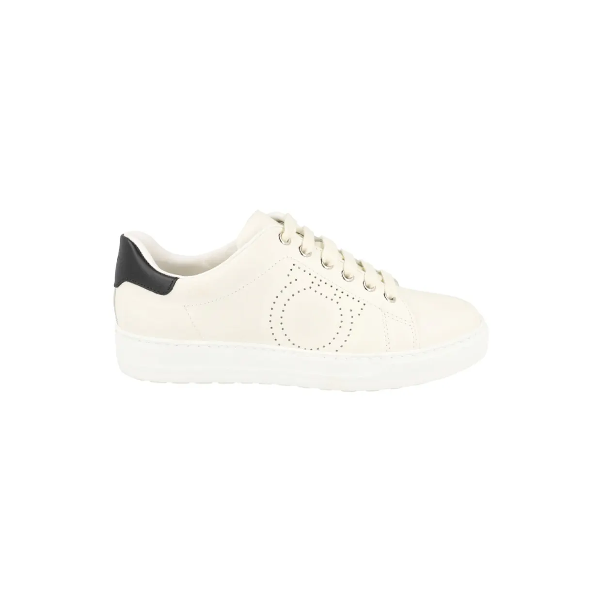 Ferragamo Pierre Leather Sneakers White (030127-743840-1C)