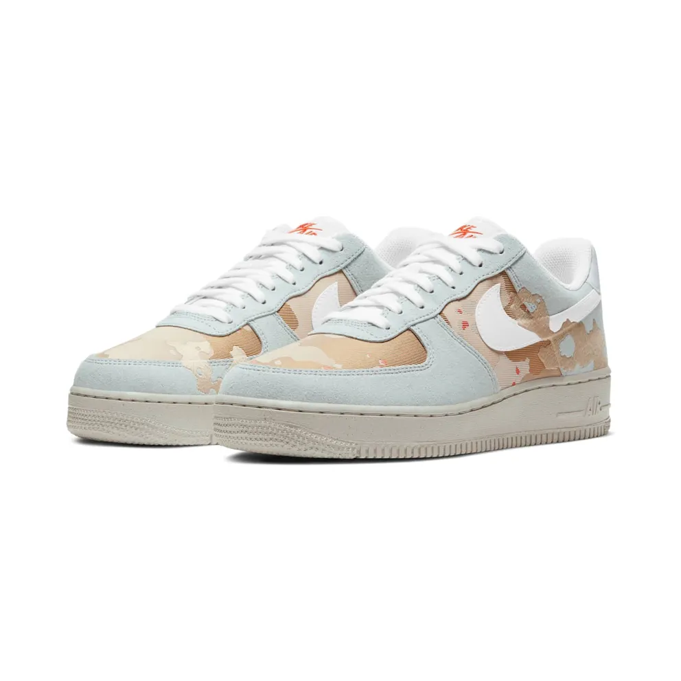 Nike Air Force 1 Low ’07 LX Embroidered Desert Camo Photon Dust/Photon Dust-Team Orange (DD1175-001)