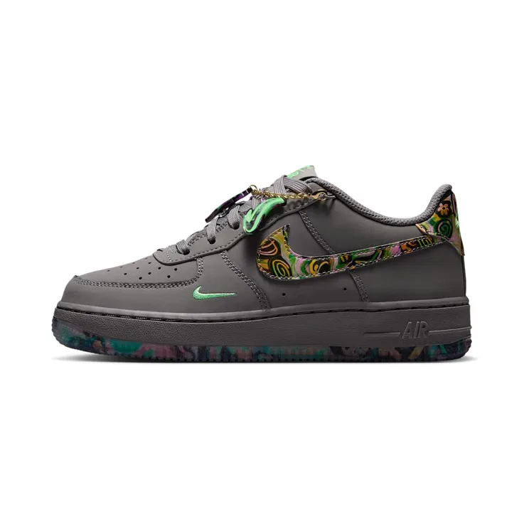 Nike Air Force 1 Pencil Point / Multi-Color / Illusion Green / Dark Raisin / Glacier Blue / Metallic Gold (IO0318-001)