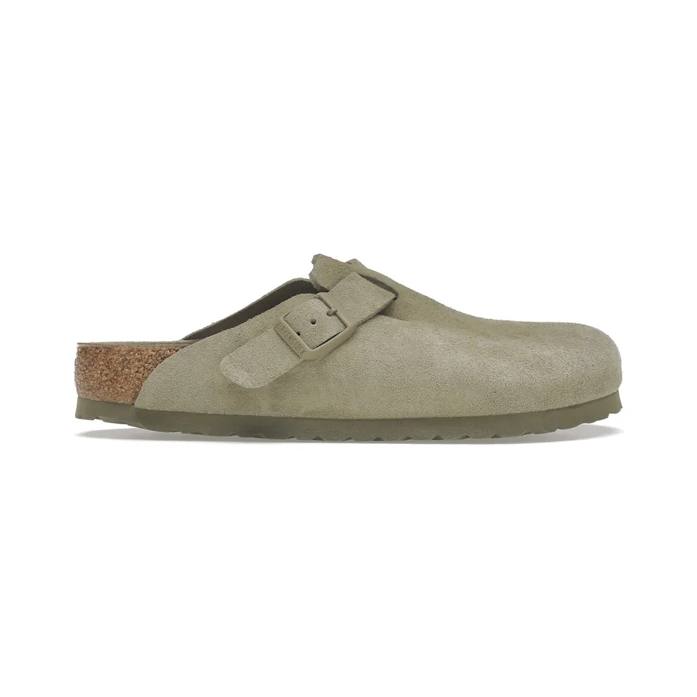 Birkenstock Boston BS Suede Faded Khaki (1019054)