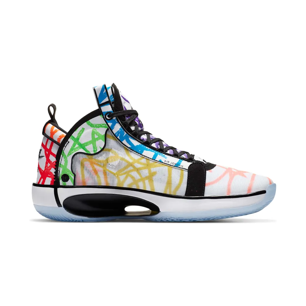 Jordan XXXIV Zion Williamson Coloring Book White/Black-Multi-Color (DA1897-100)