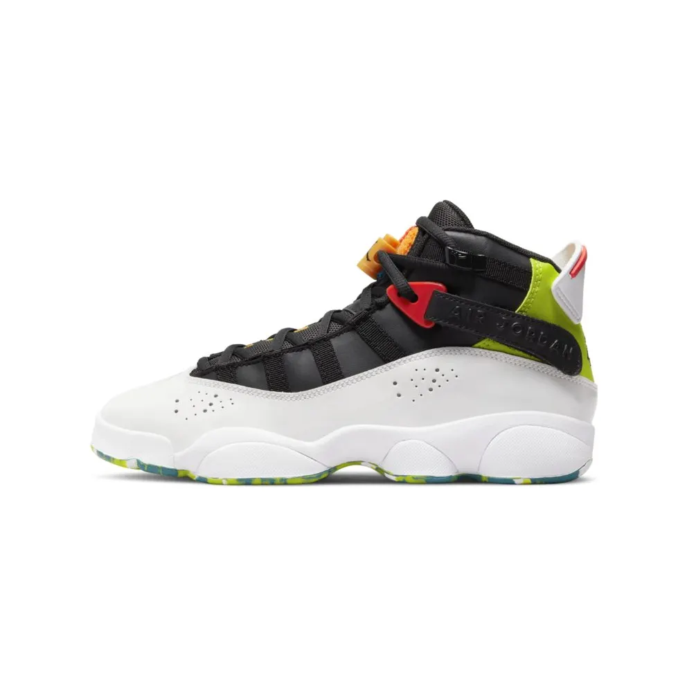 Jordan 6 Rings White Neon Green (GS) (323399-038)