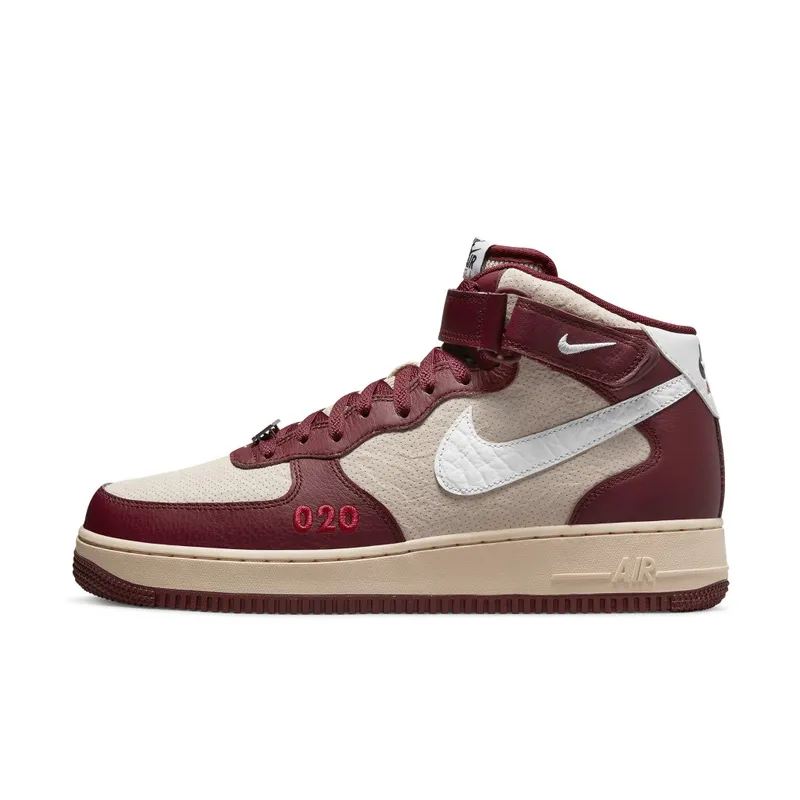 Nike Air Force 1 Mid London – “Burgundy / Beige” (DO7045-600)