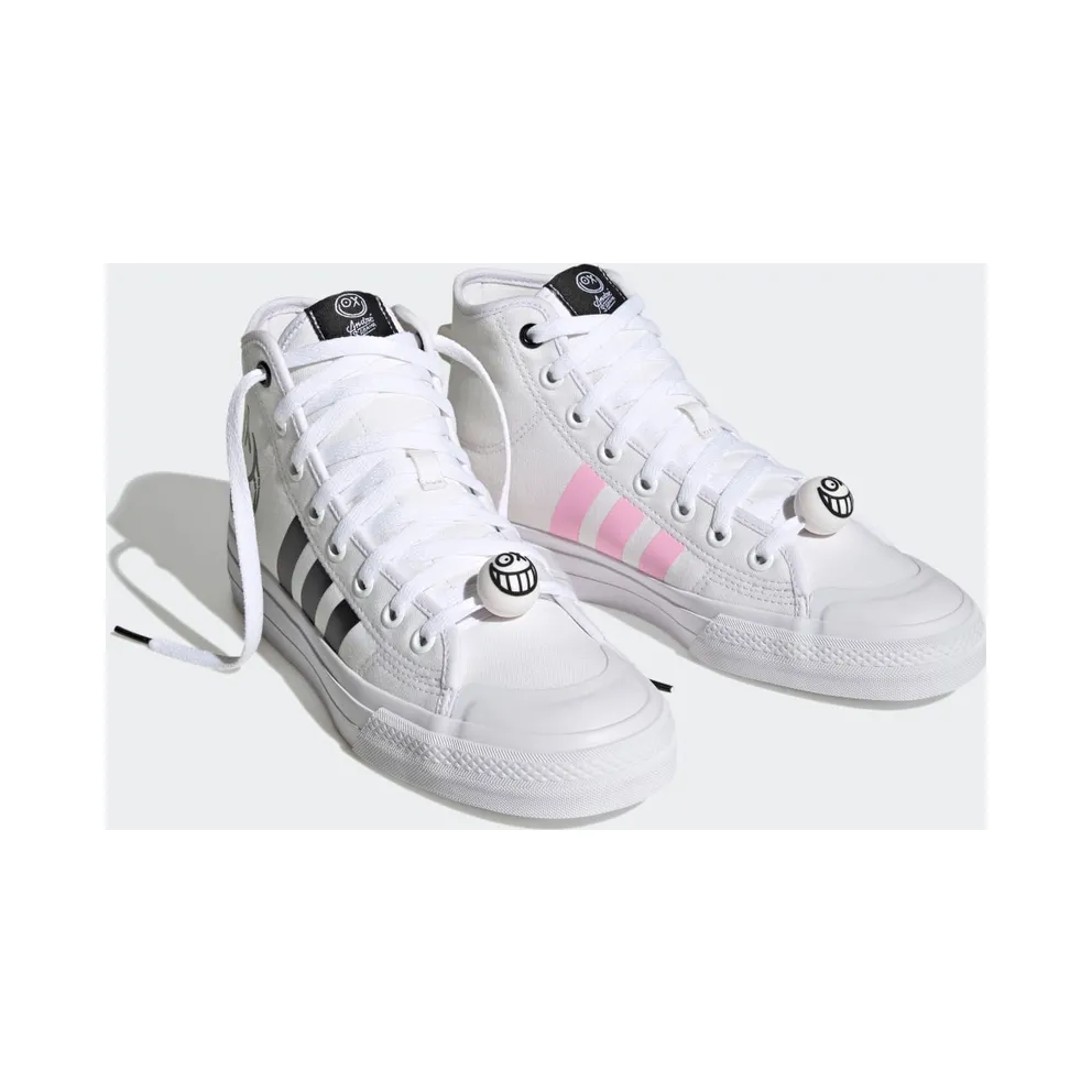 Adidas Nizza High RF x André Saraiva Cloud White / Core Black / Semi Pink Glow (HQ6861)