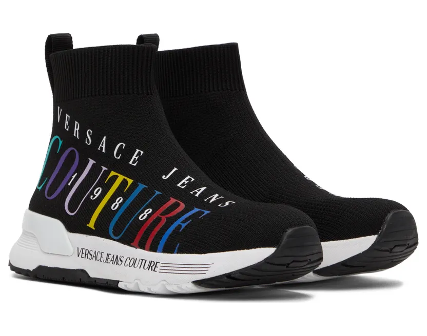 Versace Jeans Couture White Dynamic Logo Sneakers (E72VA3SA2EZS016) (4)