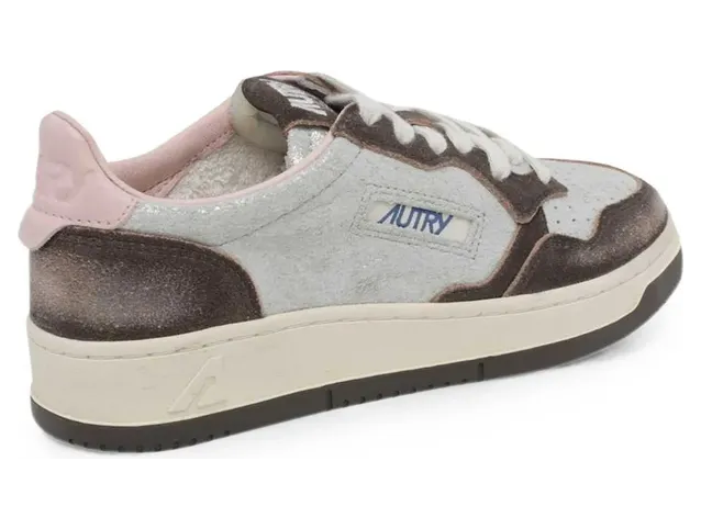 Autry Medalist Perforated “Silver/Brown” (AULW YB02) (2)