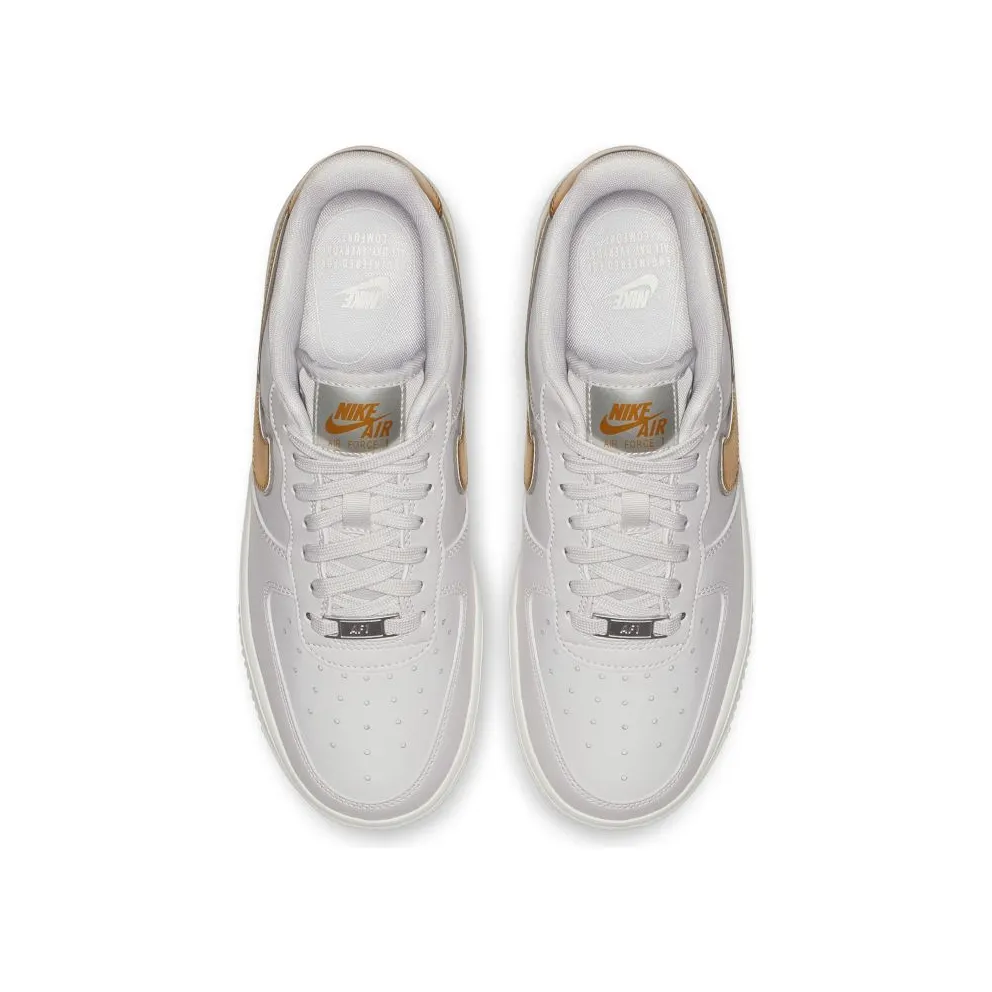 Nike Air Force 1 Low Metallic Platinum Metallic Gold (W) Metallic Platinum/Metallic Gold (AR0642-001)