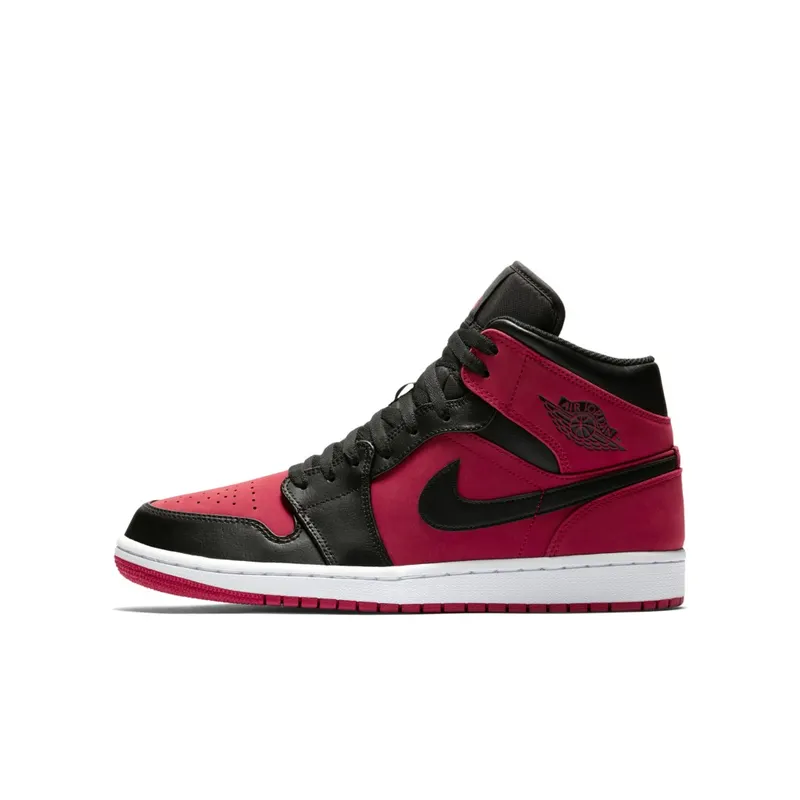 Jordan 1 Mid Gym Red Black (GS) Gym Red/Black-White (554725-610)