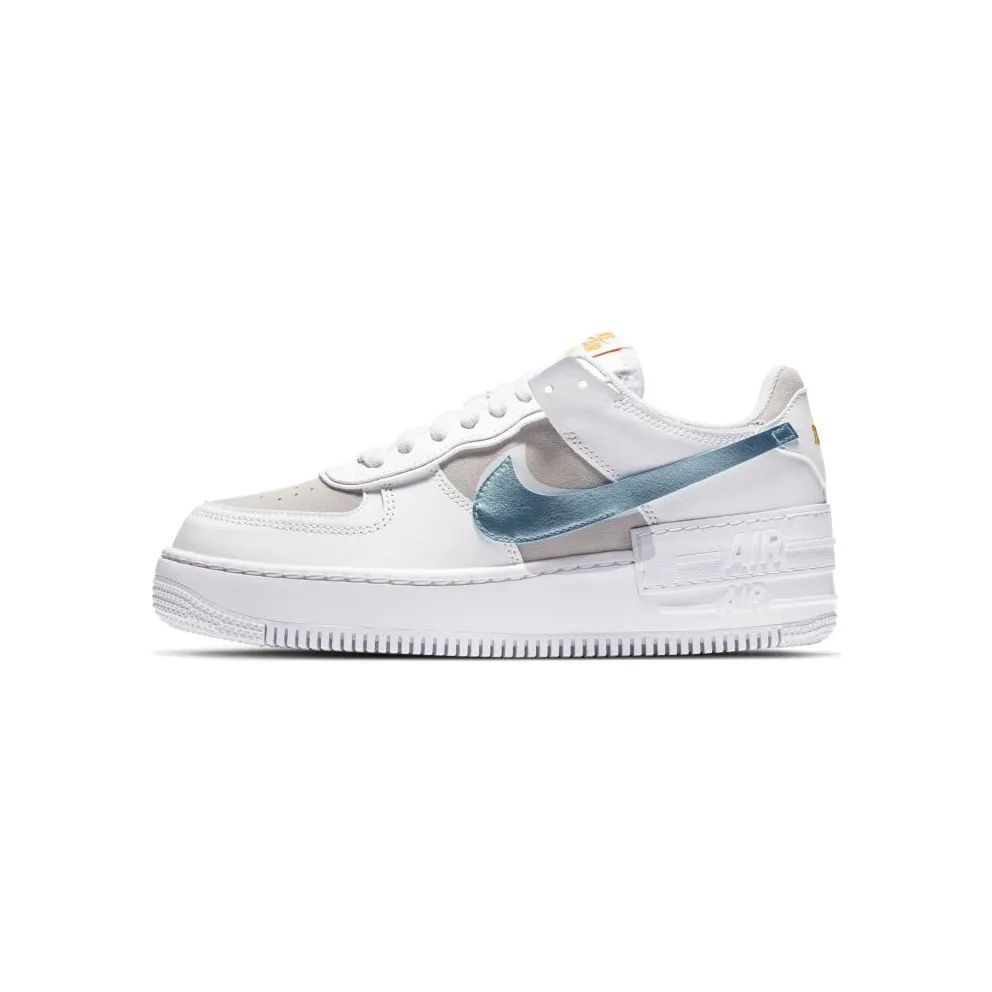 Nike Air Force 1 Shadow White Vast Grey Glacier Ice (W) White/Vast Grey-University Gold-Glacier Ice (DA4286-100)