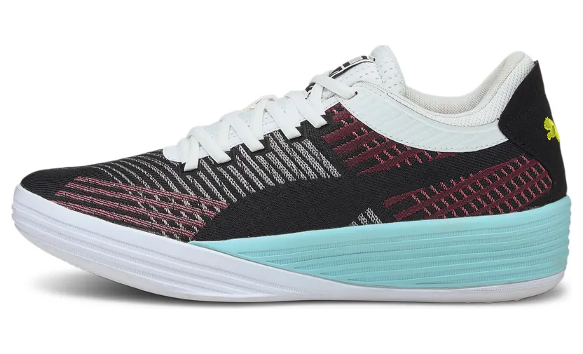 Puma Clyde All-Pro basketbalschoenen Zwart/Roze (194039-07)