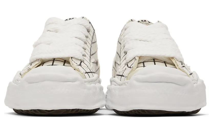 Miharayasuhiro White & Black Hank Low Sneakers (A08FW721) (2)