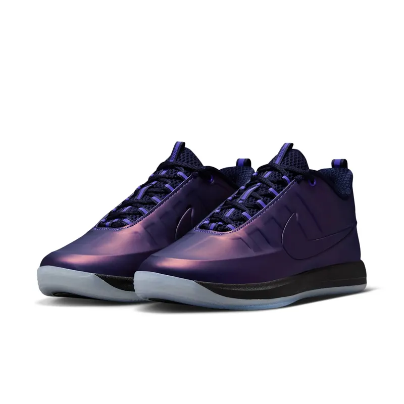 Nike Book 2 – Eggplant Foamposite – “Varsity Purple / Black-Metallic Silver” (IV5772-500)