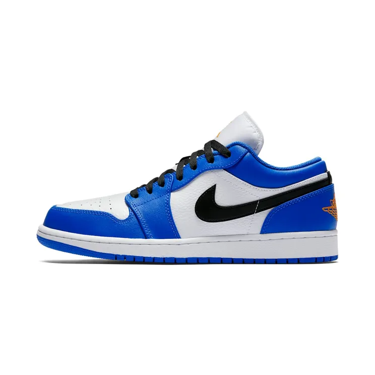 Air Jordan 1 Low “Hyper Royal / White / Black / Orange Peel” (553558-401)