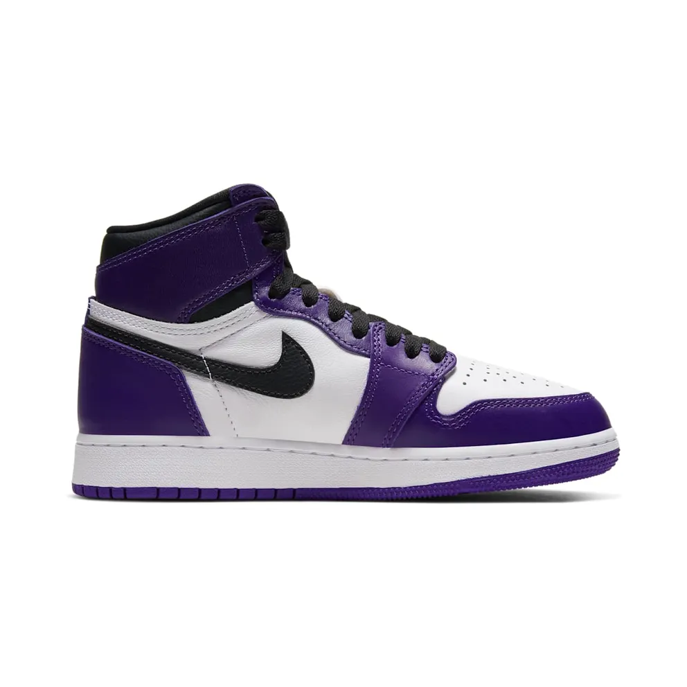Air Jordan 1 Retro High Court Purple White (GS) (575441-500)