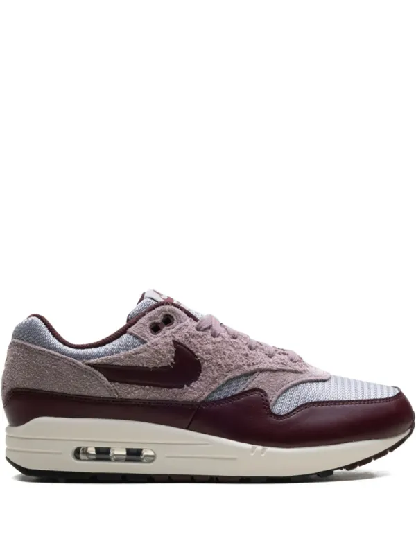 Nike Air Max 1 Essential Premium Cement Grey/Taupe Grey/Phantom/Burgundy Crush sneakers – Grey (FQ7327)