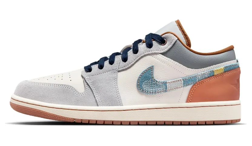 Jordan 1 Low SE Phantom Repaired Denim Swoosh (FZ5042-041)