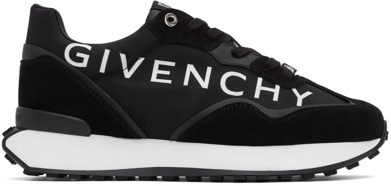 Givenchy Black GIV Runner Low-Top Sneakers (BH006ZH1AL001)