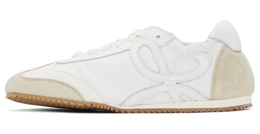Loewe Off-White & White Ballet Runner Sneakers (L814282X08) (3)