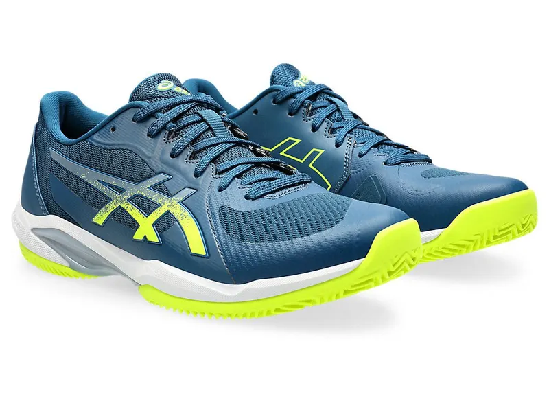 ASICS SOLUTION SWIFT FF 2 CLAY “Mako Blue / Safety Yellow” (1041A467-400)