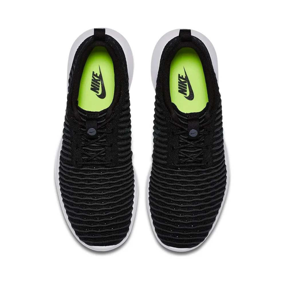Nike Roshe Two Flyknit Black/Dark Grey-White-Volt Black/Dark Grey-White-Volt (844833-001)