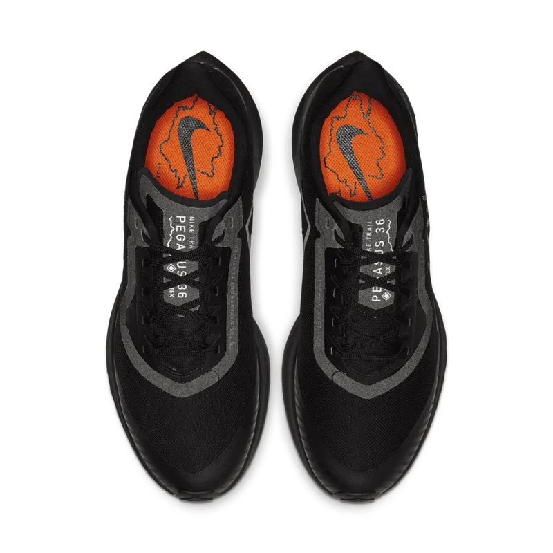 Nike Zoom Pegasus 36 Trail Gore-tex Black Black/Thunder Grey (BV7762-001)