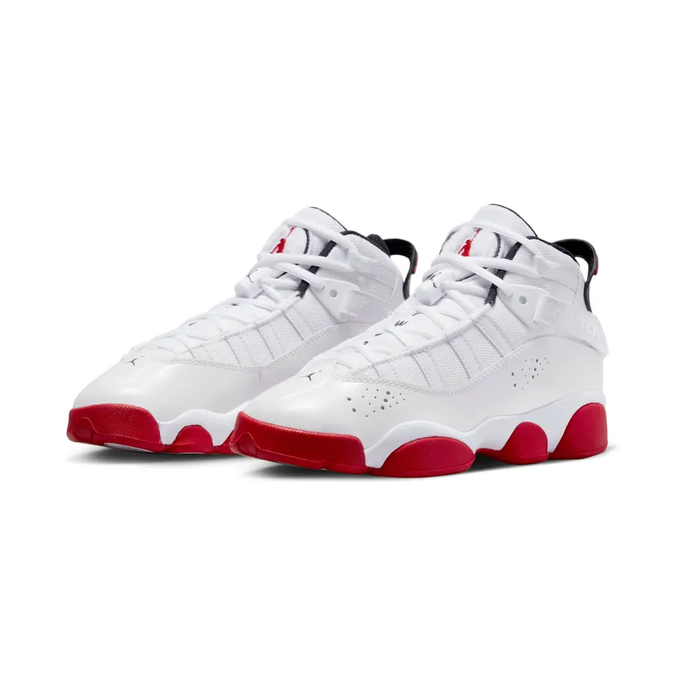 Jordan 6 Rings GS “White University Red” (323419-160)