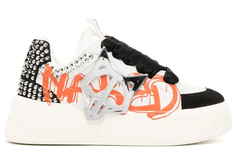 NAKED WOLFE Kosa Graffiti low-top sneakers – Wit