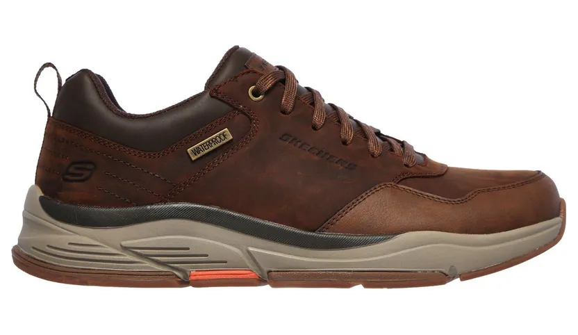 Skechers Waterproof Relaxed Fit: Benago – Hombre – Bruin – “Bruin” (210021 CDB)