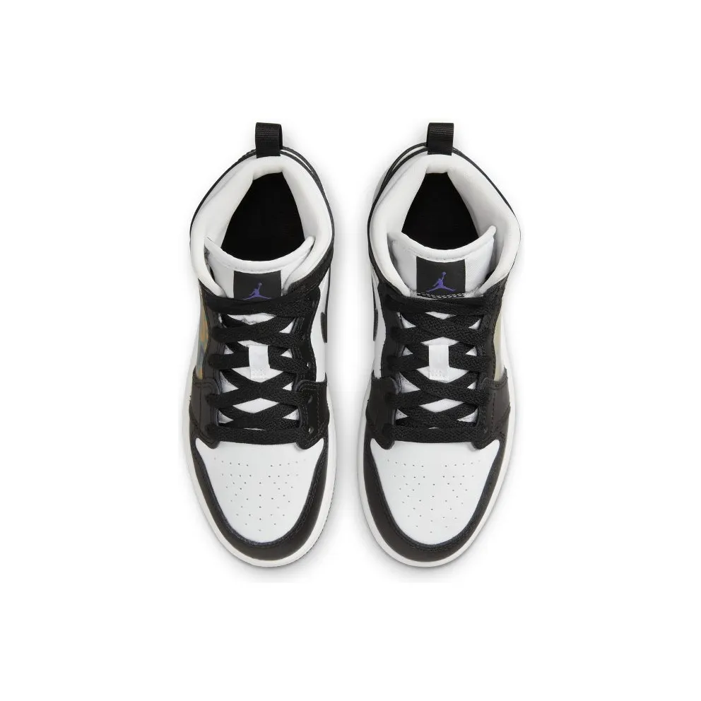 Jordan 1 Mid Younger Kids’ Black (DR9496-001)
