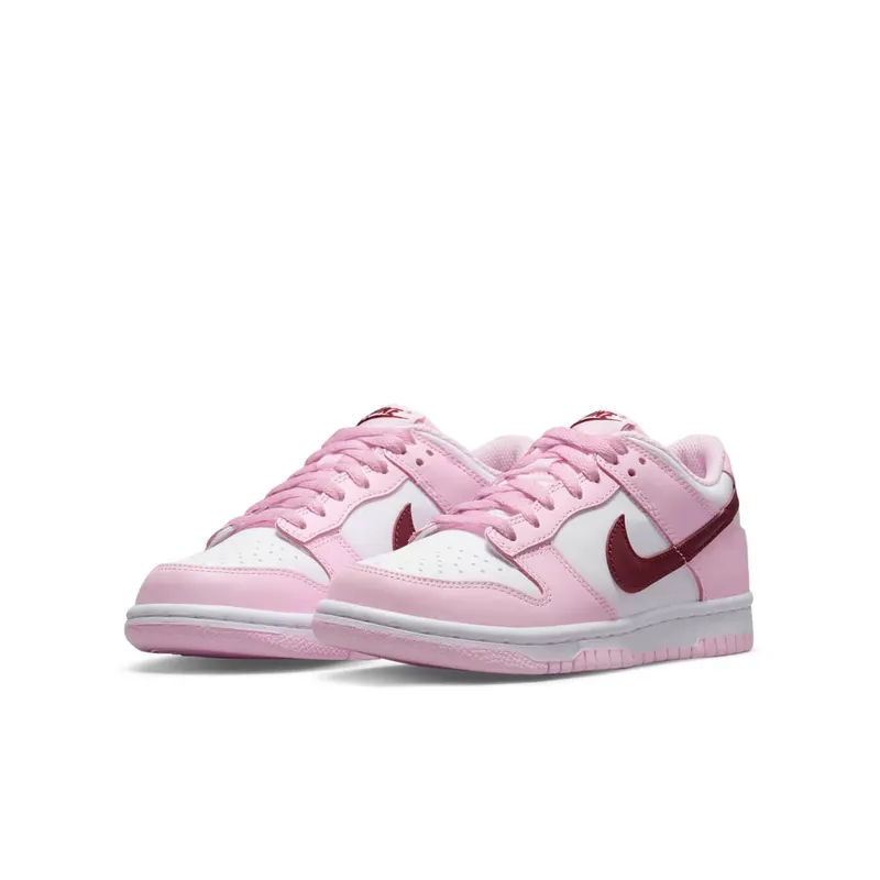 Nike Dunk Low Pink Red White (PS) GS (CW1590-601)
