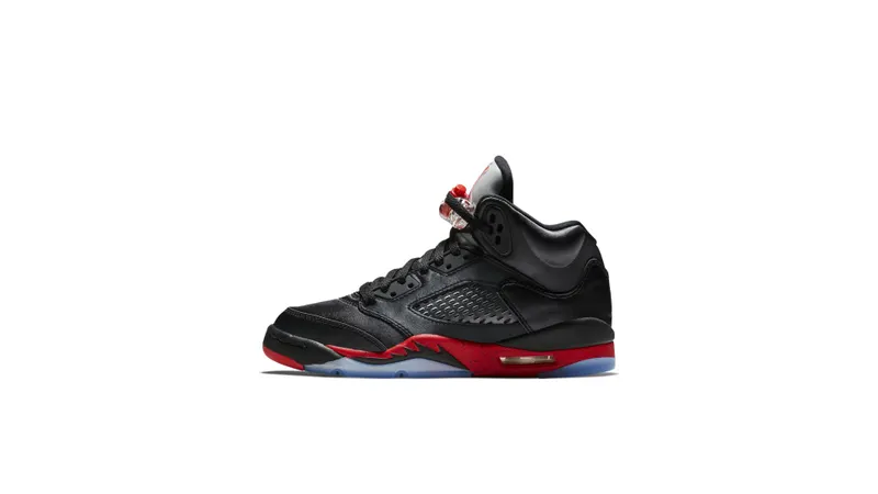 Jordan 5 Retro Satin Bred (GS) Black/University Red (440888-006)