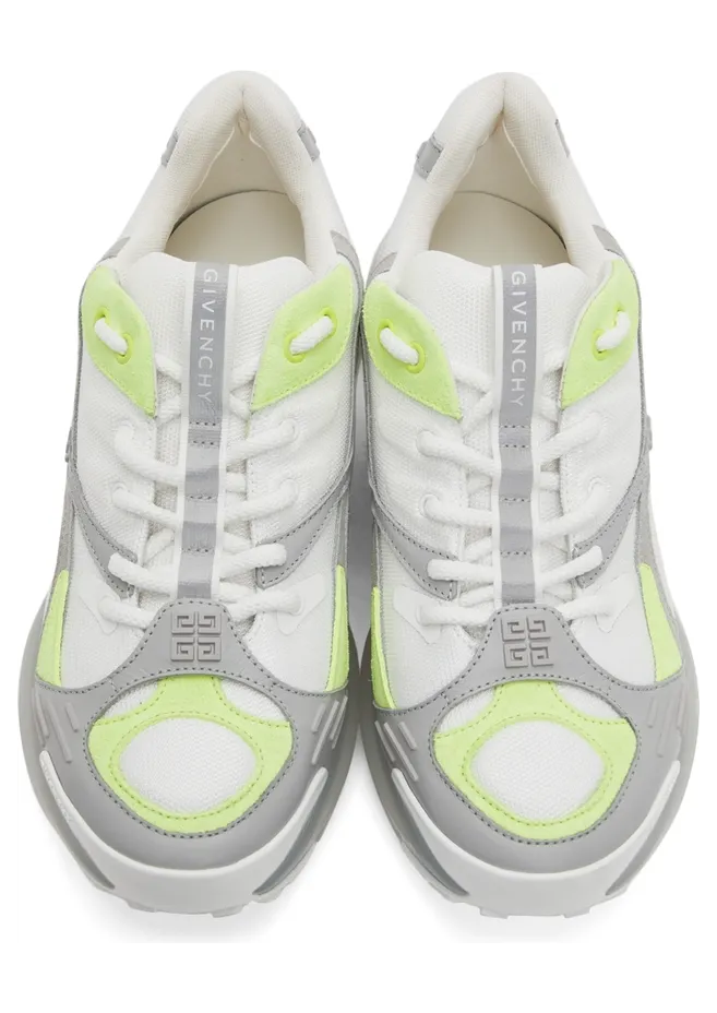 Givenchy White & Grey GIV 1 TR Sneakers (BH005TH147) (5)