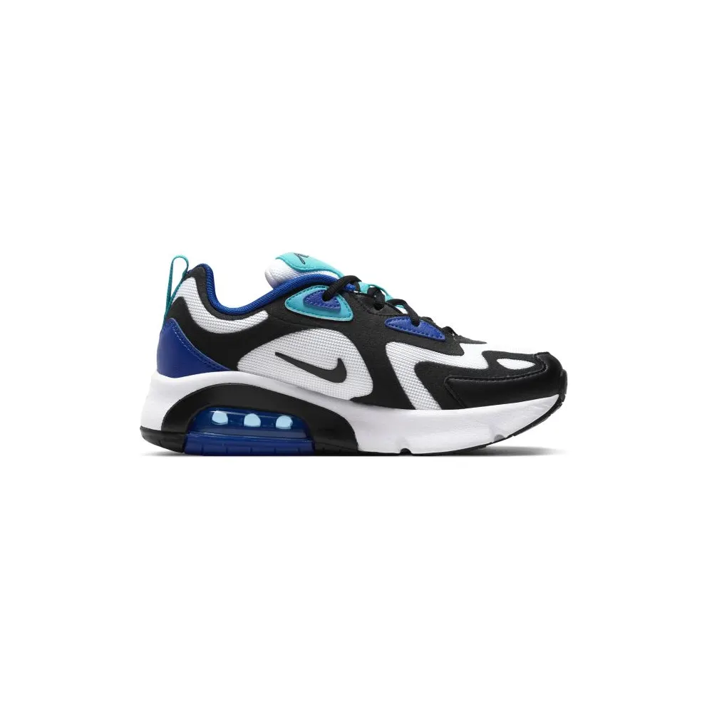 Nike Air Max 200 White Hyper Blue Oracle Aqua (GS) White/Hyper Blue-Oracle Aqua-Black (AT5627-103)