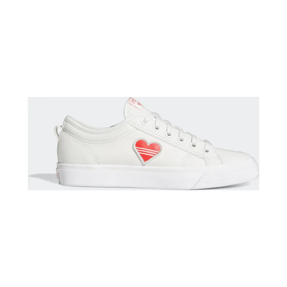 adidas Nizza Trefoil Crystal White / Red / Cloud White (H02542)