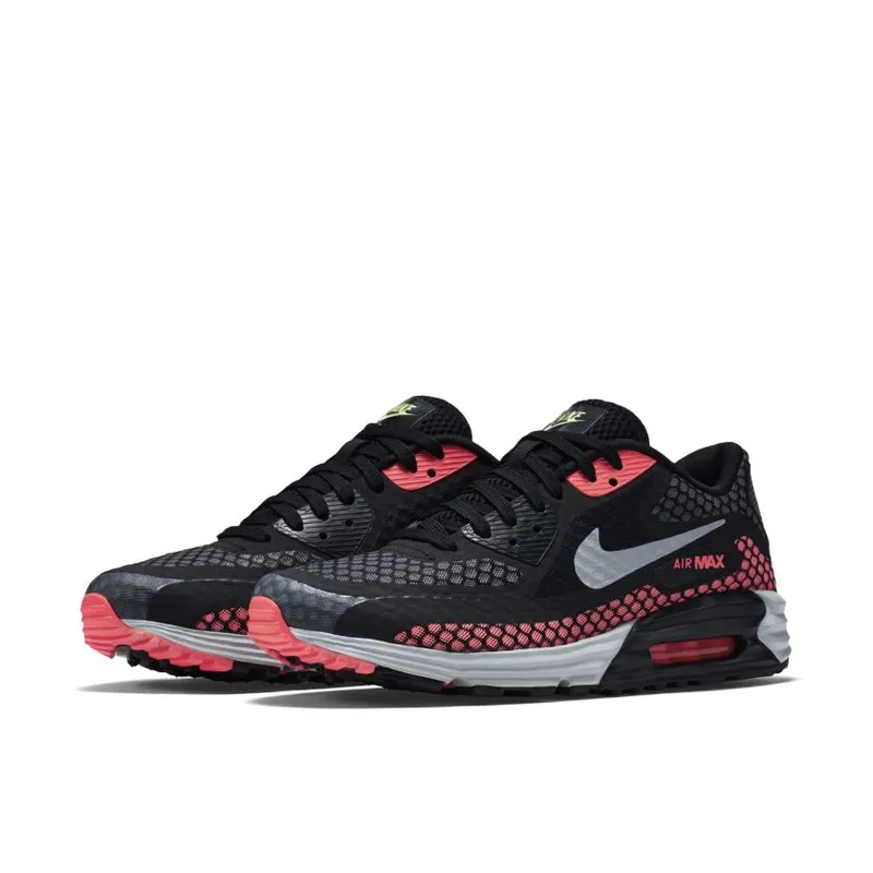 Nike Air Max Lunar 90 Black Silver Hot Lava (724078-002)