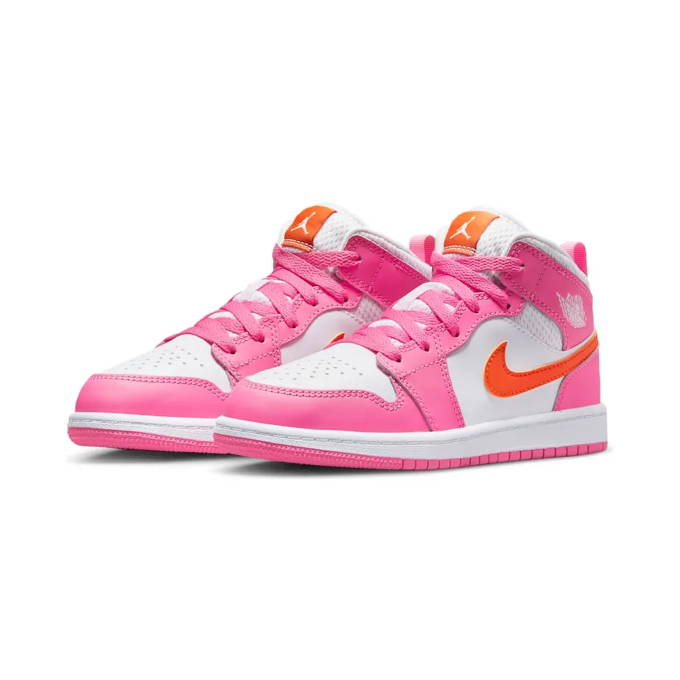 Air Jordan 1 Mid Pinksicle Safety Orange (PS) (DX3238-681)